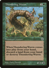 Thundering Wurm / Thundering Wurm - Magic: The Gathering - MoxLand